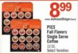 Price Chopper Pics fall flavors single serve coffee offer