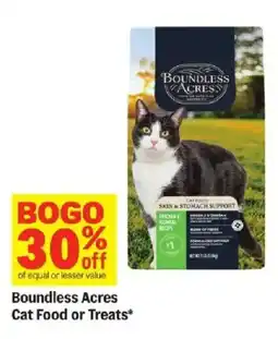 Meijer Boundless Acres Cat Food or Treats offer