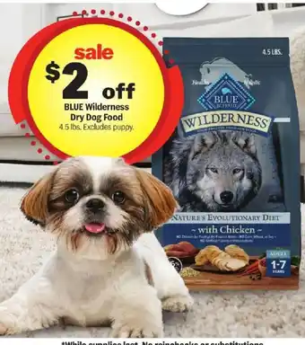 Meijer Blue wilderness dry dog food offer