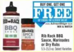 Price Chopper Rib Rack BBQ Sauce, Marinades or Dry Rubs offer