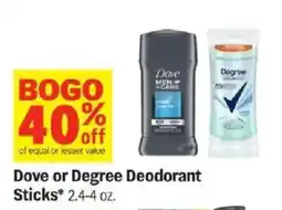 Meijer Dove or Degree Deodorant Sticks offer