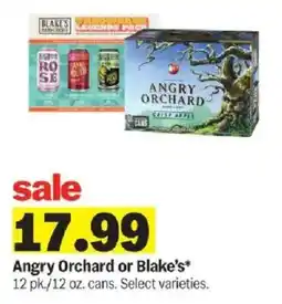Meijer Angry Orchard or Blake's offer