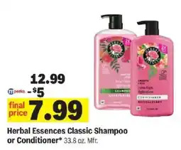 Meijer Herbal Essences Classic Shampoo or Conditioner offer