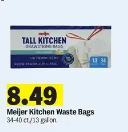 Meijer Meijer kitchen waste bags offer