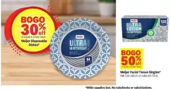 Meijer Meijer Disposable Dishes offer