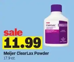 Meijer Meijer ClearLax Powder offer
