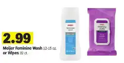 Meijer Meijer feminine wash or wipes offer