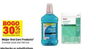 Meijer Meijer oral care products offer