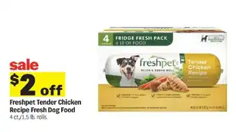 Meijer Freshpet tender chicken recipe fresh dog food offer