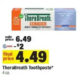 Meijer TheraBreath Toothpaste offer
