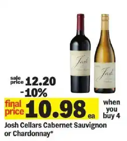Meijer Josh Cellars Cabernet Sauvignon or Chardonnay offer