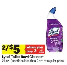 Meijer Lysol Toilet Bowl Cleaner offer