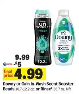Meijer Downy or Gain In-Wash Scent Booster offer