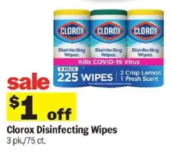 Meijer Clorox Disinfecting Wipes offer