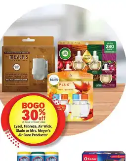 Meijer Lysol, Febreze, Air Wick, Glade or Mrs. Meyer's Air Care Products offer
