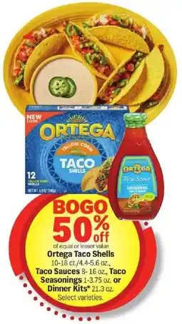 Meijer Ortega Taco Shells or Taco Sauces or Taco Seasonings or Dinner Kits offer