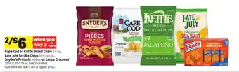 Meijer Cape Cod or Kettle Brand Chips offer