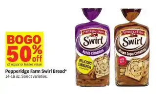Meijer Pepperidge Farm Swirl Bread offer