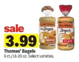 Meijer Thomas' Bagels offer