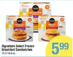 Star Market Signature Select Frozen Breakfast Sandwiches offer