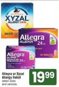 Star Market Allegra or Xyzal Allergy Relief offer