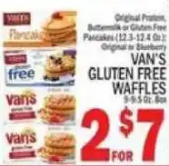 C Town Van's gluten free waffles offer