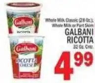 C Town Galbani whole milk cheese offer