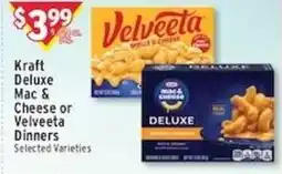 Met Foodmarkets Kraft Deluxe Mac & Cheese or Velveeta Dinners offer