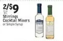 Met Foodmarkets Stirrings Cocktail Mixers or Simple Syrup offer