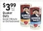 Met Foodmarkets Quaker oats offer
