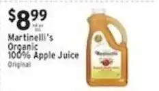 Met Foodmarkets Martinelli's Organic 100% Apple Juice Original offer