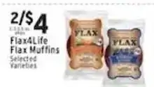 Met Foodmarkets Flax4Life Flax Muffins offer