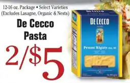 Morton Williams De Cecco pasta offer