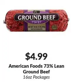 Woodman's American Foods Ground Beef offer