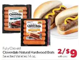 Family Fare Cloverdale Natural Hardwood Brats offer