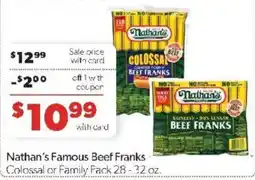 Family Fare Nathan's Famous Beef Franks offer
