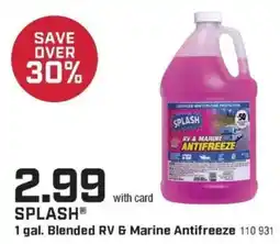 Family Fare Splash blended rv & marine antifreeze offer