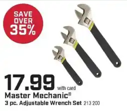 Family Fare Master Mechanic 3 pc. Adjustable Wrench Set offer