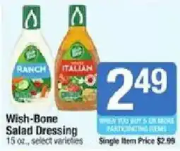 Star Market Wish-Bone Salad Dressing offer