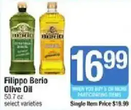 Star Market Filippo Berio Olive Oil offer