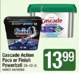 Star Market Cascade Action Pacs or Finish Powerball offer