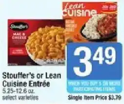 Star Market Stouffer's or Lean Cuisine Entrée offer