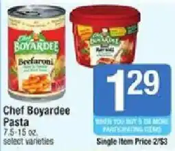Star Market Chef Boyardee Pasta offer