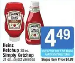 Star Market Heinz Ketchup offer