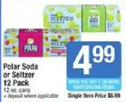 Star Market Polar Soda or Seltzer offer
