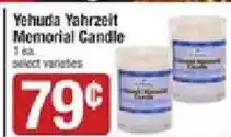 Star Market Yehuda Yahrzeit Memorial Candle offer