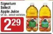 Star Market Signature Select Apple Juice offer