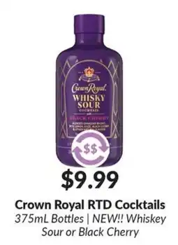 Woodman's Crown Royal RTD Cocktails offer