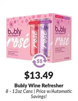 Woodman's Bubly Wine Refresher offer