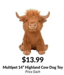 Woodman's Multipet 14" Highland Cow Dog Toy offer